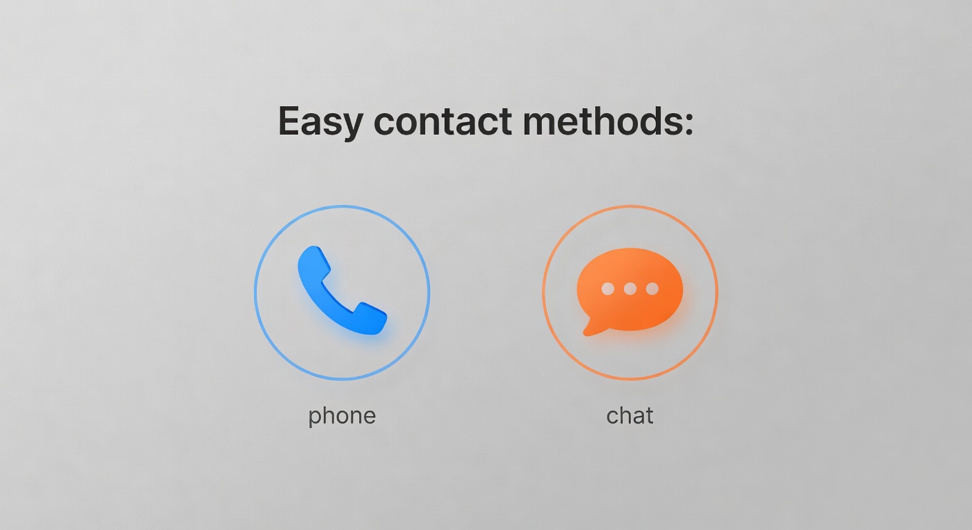 Easy contact methods